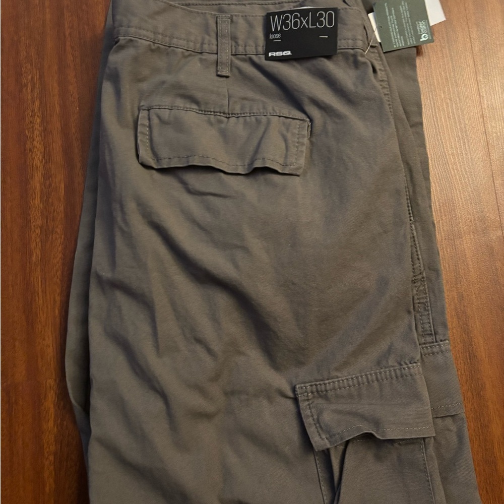 Gray Cargo Pants W36xL30